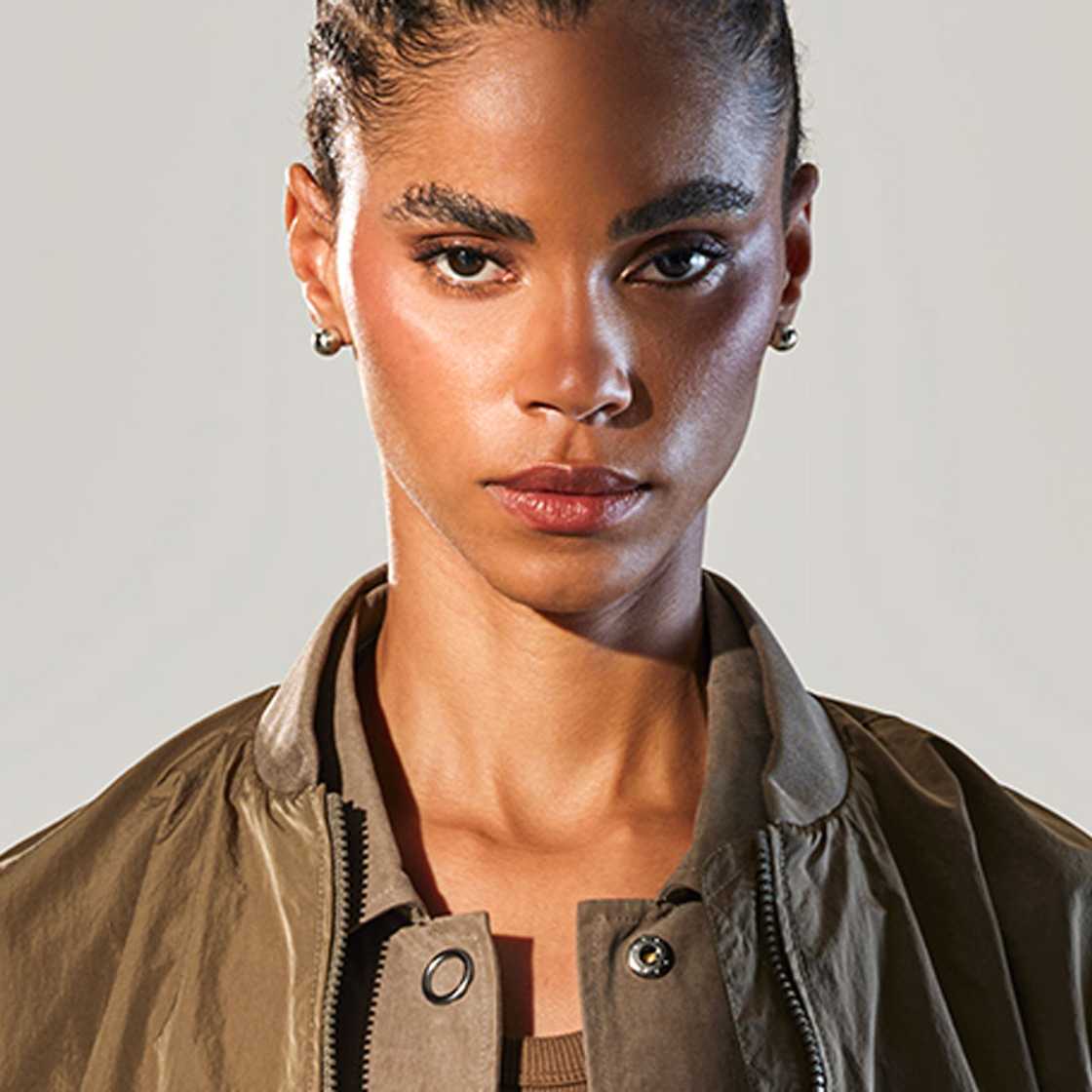 Bomboogie model with green jacket