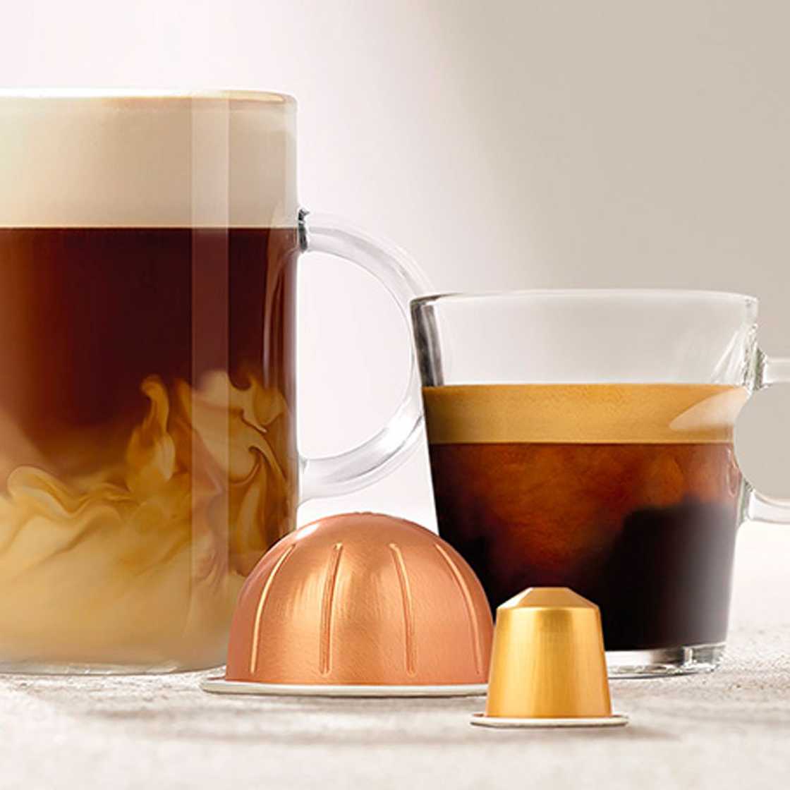 Nespresso cup with coffee